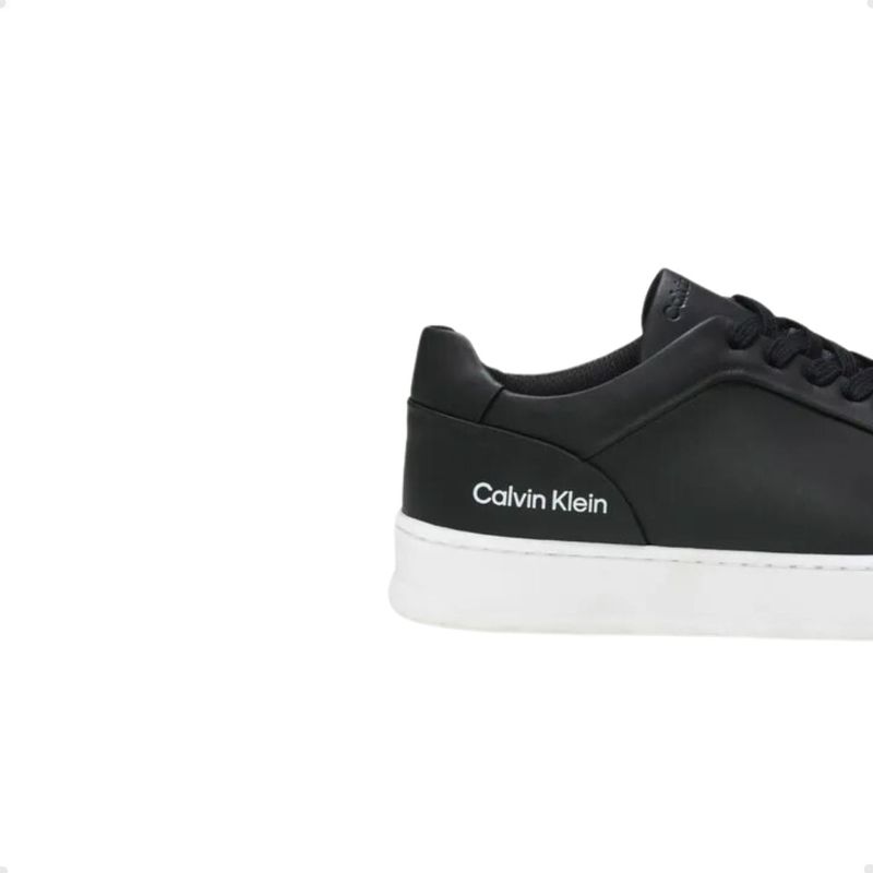 Sapatênis Masculino De Couro Calvin Klein Preto Itapuã Calçados