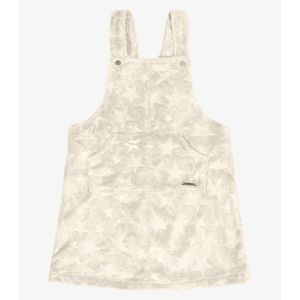 Salopete Infantil Peluciada Com Glitter Trick Nick Bege