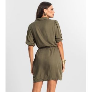 Vestido Feminino Chemise de Viscose Endless Verde