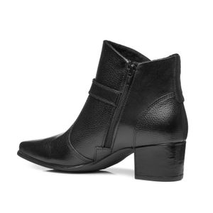 Bota Pegada Feminina em Couro Preto 280902-06