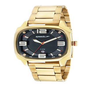 Relógio Masculino Speedo Quadrado Dourado