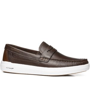 Mocassim Pegada Masculino em Couro Coffe 142102-03