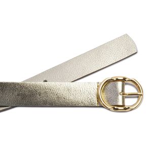 Cinto Pegada Feminino em Couro Ouro CI001212-04