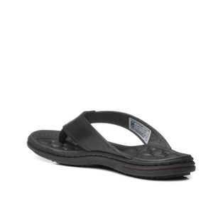 Chinelo Pegada Masculino Plus Size em Couro Preto 533301-03