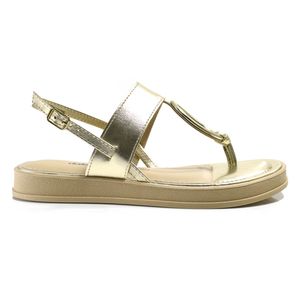 Sandália Papete Feminina Dakota Dourado DB121